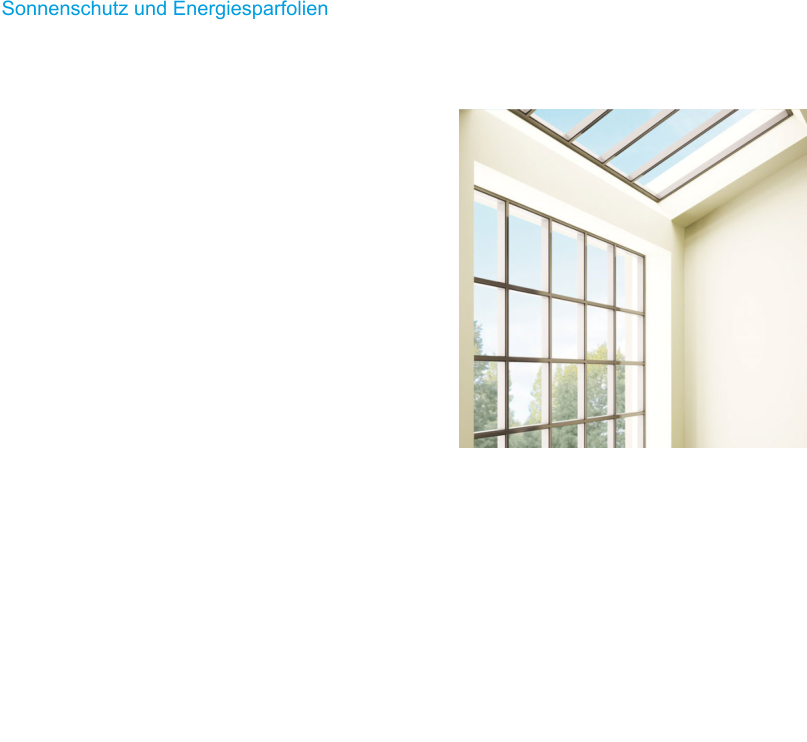 Sonnenschutz und Energiesparfolien   Sonnenschutz und Energiesparfolien lassen sich nachtr�glich auf fast jede Verglasung aufbringen und bieten zudem eine extrem lange Haltbarkeit. Sogar sehr helle Energiesparfolien, die kaum sichtbar auf den Scheiben sind, bieten einen Sonnenschutz von mehr als 60%. Au�erdem erreichen sie im Winter einen W�rmeschutz durch K-Wert-Senkung.  Hochwertige Folien mindern die Strahlung der Sonne je nach Ausf�hrung und Art zu �ber 80% und sch�tzen vor sch�dlicher UV-Strahlung mit �ber 99%. Somit wird unteranderem auch ein Ausbleichen des Mobiliars verhindert.   In vielen Firmengeb�uden, aber auch in Privathaushalten wird zu viel W�rme durch direkte Sonneneinstrahlung mit einer Klimaanlage �herunter� gek�hlt. Dabei ist es gerade aktuell besonders wichtig die hohen Energiekosten zu senken. Die Betriebskosten der Klimaanlage stellen einen hohen Faktor in der Kostenoptimierung dar.  Sicherlich wird man nicht ganz auf eine Klimaanlage verzichten k�nnen, doch wenn von der Sonnenenergie schon vor dem Eindringen in die R�ume �ber 80% reduziert werden kann, sind Sonnenschutz und Energiesparfolien mehr als eine Alternative zur Entlastung der Klimaanlagen. Dazu kommt der nicht unwichtige Aspekt zum Thema Umweltschutz.   Weniger Energieverbrauch bedeutet weniger CO2 f�r die Umwelt.   Einmal installiert spart man f�r Jahre und alles ohne Nebenkosten. Durch den Einsatz von Sonnenschutz und Energiesparfolien werden die sehr hohen Kosten der Klimaanlage erheblich gesenkt.  Je nach Gr��e der Anlagen wird sich ein Einsatz der Sonnenschutz und Energiesparfolie schon nach kurzer Zeit relativieren und es werden erhebliche Kosten f�r den Betrieb der Klimager�te eingespart.  Sonnenschutz und Energiesparfolien sind wartungsfrei, sehr lange haltbar, umweltfreundlich und in Bezug auf andere Sonnenschutzsysteme sehr preisg�nstig.         �	eine starke Reduzierung der Sonnenhitze in Ihren R�umen �	eine Verringerung der Klimaanlagenenergiekosten �	eine Absorption von bis zu 99% der Ultravioletten Sonnenstrahlen. �	ein gesteigertes Wohlbefinden �	Hitzeschutz durch g-Wert-Senkung �	W�rmeschutz durch K-Wert-Senkung �	UV-Schutz durch Filterung bis 99,8 % �	Blendschutz durch Lichtreduktion und Lichtstreuung �	Splitterschutz nach DIN EN 12 600 �	Durchwurf-Hemmung nach DIN 52 290 �	Design durch individuelle Gestaltung einer Geb�udeansicht